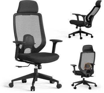 Офісне крісло для персоналу Sense7 Nakai Black 621002 фото
