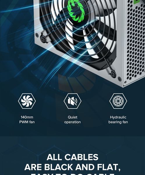 Блок живлення GameMax GP-650 White 627743ua фото