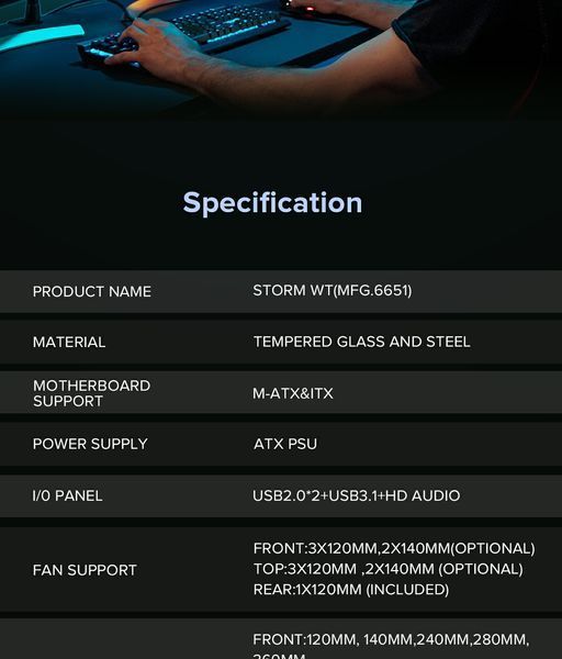 Корпус GameMax Storm White 630535ua фото