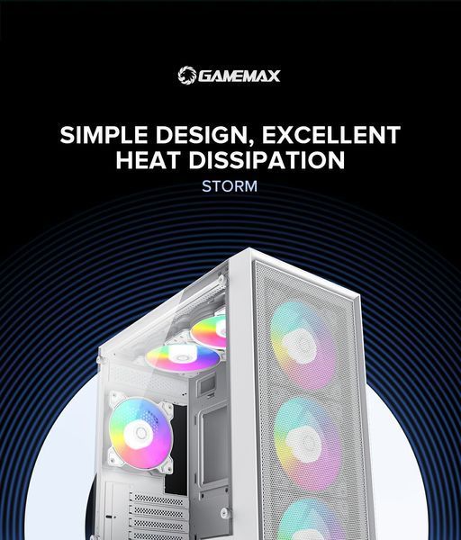 Корпус GameMax Storm White 630535ua фото