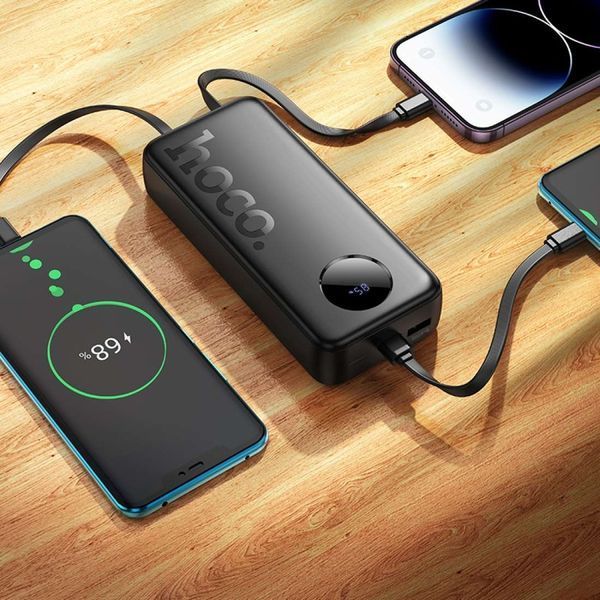 Зовнішній акумулятор (павербанк) Hoco J132A Sabio 20000mAh 20W Black 627186ua фото