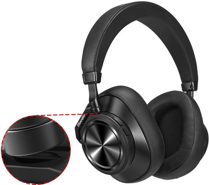 Наушники с микрофоном Bluedio T7 Plus Black 333347 фото