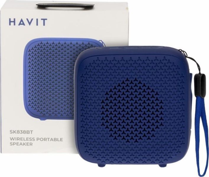 Портативна колонка Havit SK838BT Blue 621278 фото