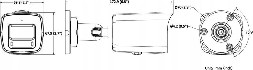 IP-камера відеоспостереження Hikvision DS-2CD1067G2H-LIU (2.8 мм) 564654 фото