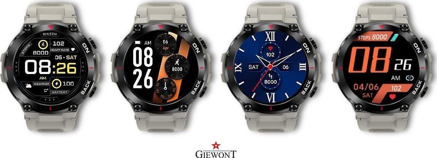 Смарт-годинник Giewont GW460-3 Gray 621734 фото