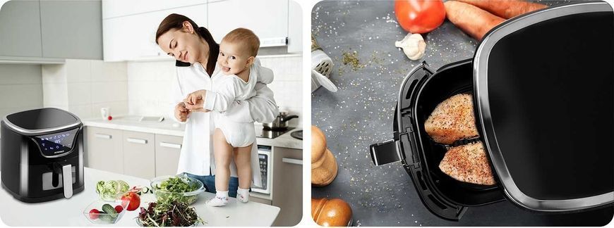 Мультипечь (аэрофритюрница) Berdsen BD-652 Black/Silver 552241 фото