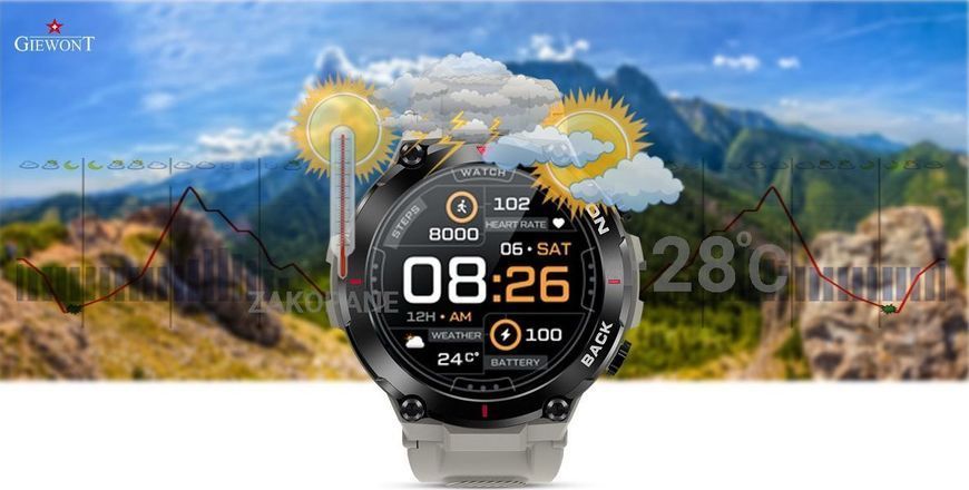 Смарт-годинник Giewont GW460-3 Gray 621734 фото