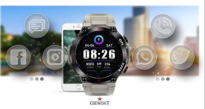 Смарт-годинник Giewont GW460-3 Gray 621734 фото