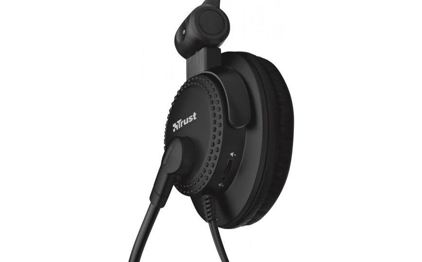 Наушники с микрофоном Trust Como Headset Black (16659) 628548ua фото