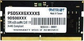 Память для ноутбуков Patriot 8 GB DDR5 4800 MHz (PSD58G480041S) 478127ua фото
