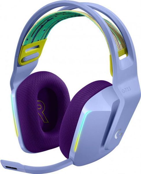 Компьютерная гарнитура Logitech Lightspeed Wireless RGB Gaming Headset G733 Lilac (981-000890) 315351ua фото