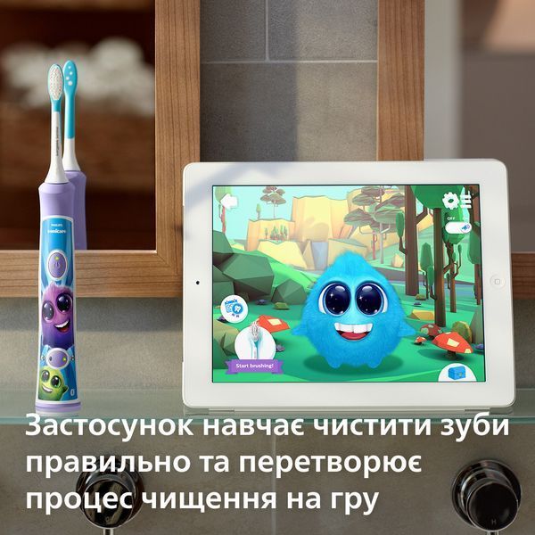 Електрична зубна щітка Philips Sonicare For Kids HX6322/12 618318ua фото