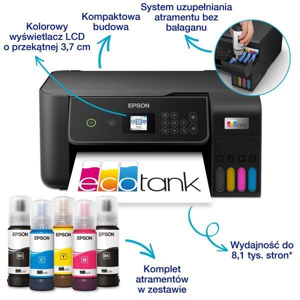 БФП Epson EcoTank L3280 Inkjet A4 WiFi Black (C11CJ66426) 509150 фото
