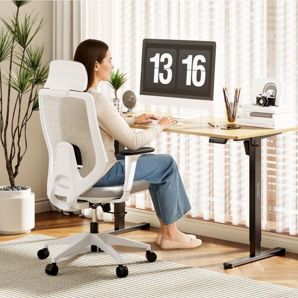 Офісне крісло для персоналу Sense7 Nakai White/Gray 621003 фото