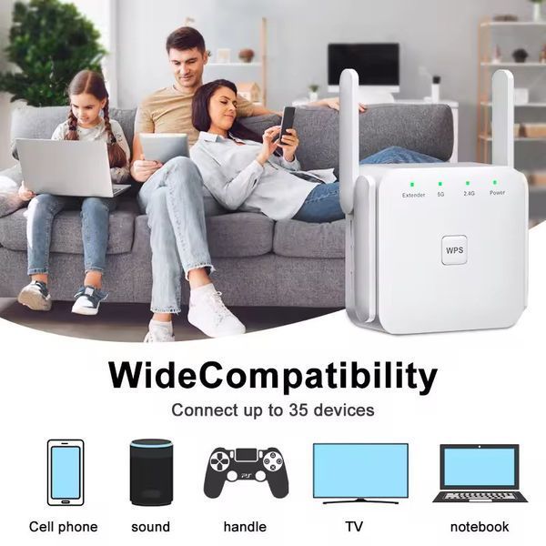 Повторювач Wi-Fi Fenvi FWD-R1208U White 623618ua фото