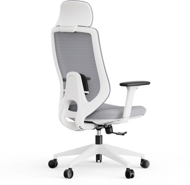 Офісне крісло для персоналу Sense7 Nakai White/Gray 621003 фото