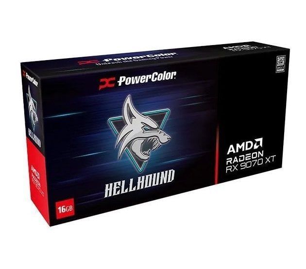 Видеокарта PowerColor Hellhound AMD Radeon RX 9070 XT 16GB GDDR6 (RX9070XT 16G-L/OC) 577652ua фото
