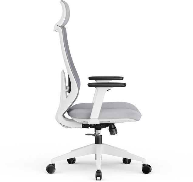 Офісне крісло для персоналу Sense7 Nakai White/Gray 621003 фото