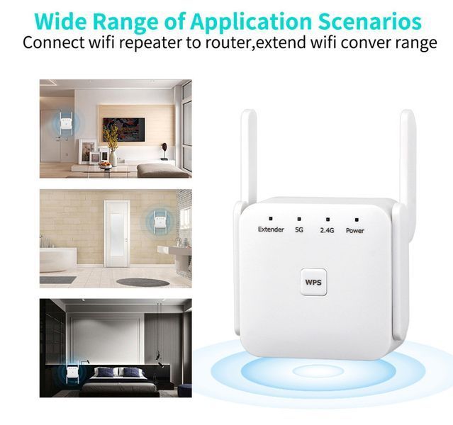 Повторювач Wi-Fi Fenvi FWD-R1208U White 623618ua фото