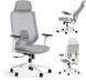 Офісне крісло для персоналу Sense7 Nakai White/Gray 621003 фото 1
