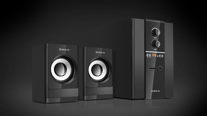 Акустические колонки Real-El M-355 Black (EL121300015) 622560ua фото