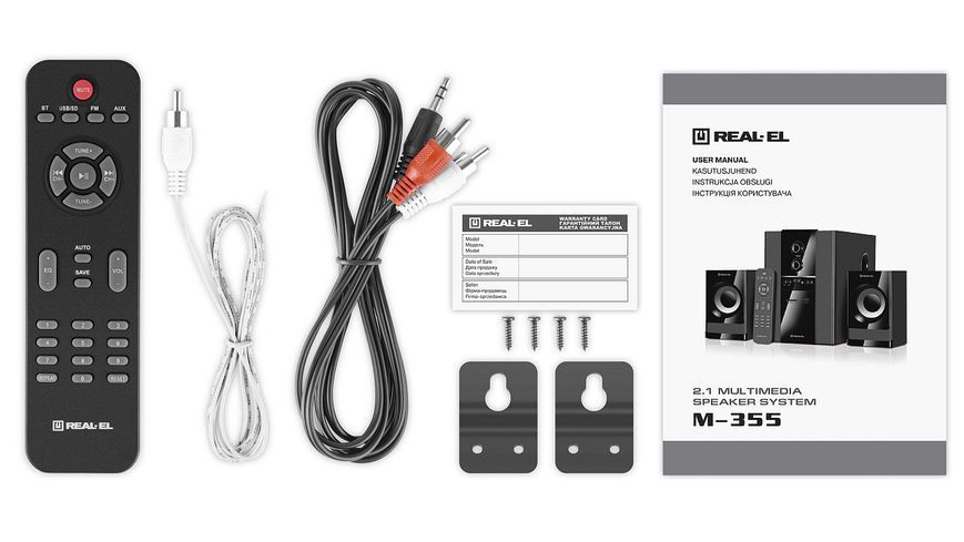 Акустические колонки Real-El M-355 Black (EL121300015) 622560ua фото