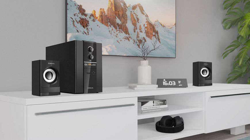 Акустические колонки Real-El M-355 Black (EL121300015) 622560ua фото