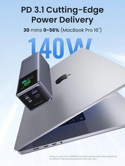 Зовнішній акумулятор (павербанк) Ugreen PB722 25000mAh 200W Gray 614094 фото