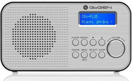 Радіоприймач GoGEN DAB 300 N Silver 496413 фото