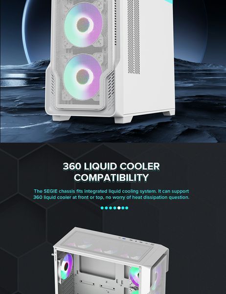 Корпус GameMax Siege White 628380ua фото