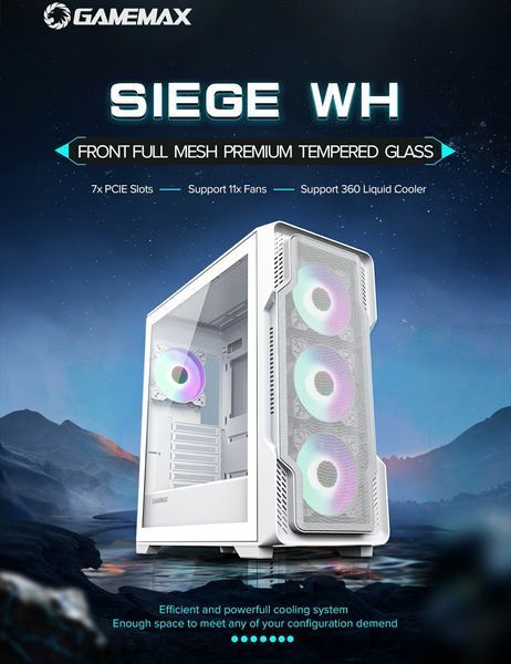 Корпус GameMax Siege White 628380ua фото