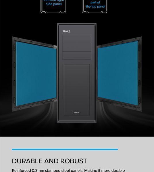 Корпус GameMax Titan Silent 2 Black 630537ua фото