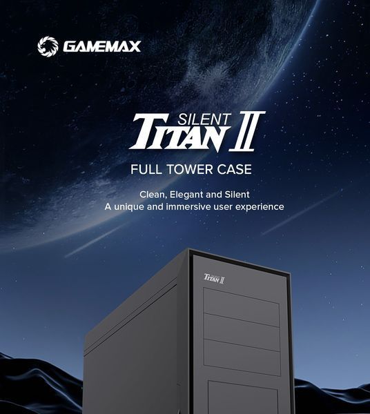Корпус GameMax Titan Silent 2 Black 630537ua фото