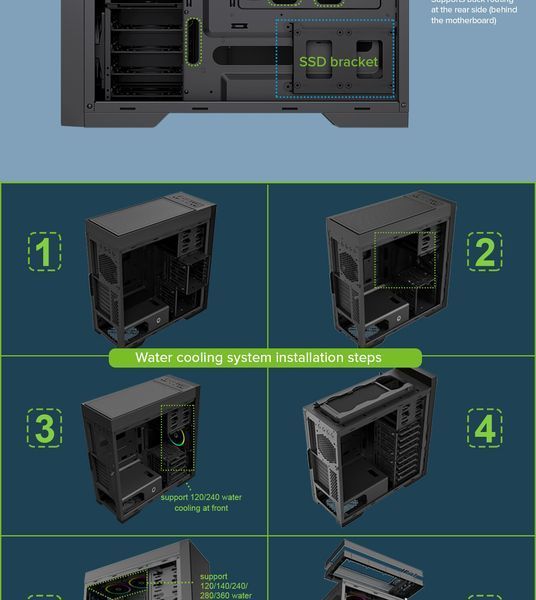 Корпус GameMax Titan Silent 2 Black 630537ua фото