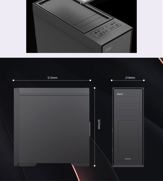 Корпус GameMax Titan Silent 2 Black 630537ua фото