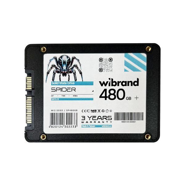 SSD накопитель Wibrand Spider 480GB 2.5 (WI2.5SSD/SP480GB) 627138ua фото