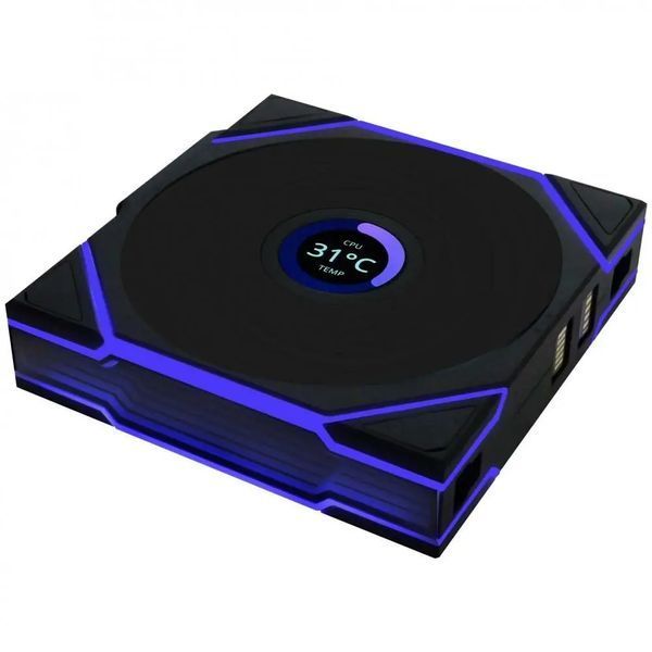 Вентилятор Lian Li Uni Fan TL120 LCD Wireless 3-pack Black (G99.12TLLCD1W3B.00) 585370 фото