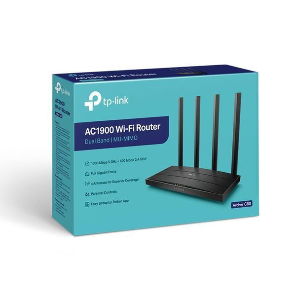 Бездротовий маршрутизатор (роутер) TP-Link Archer C80 462839ua фото