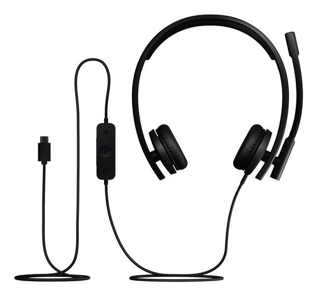 Наушники с микрофоном Logitech H570e Stereo USB-C Black (981-001431) 571403ua фото