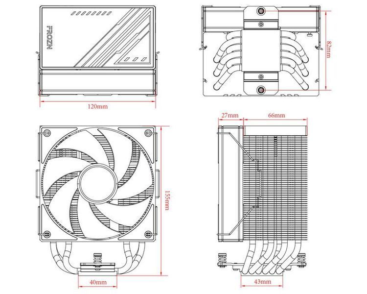 Воздушное охлаждение ID-Cooling Frozn A610 ARGB 579895ua фото