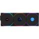 Вентилятор Lian Li Uni Fan TL120 LCD Wireless 3-pack Black (G99.12TLLCD1W3B.00) 585370 фото 2