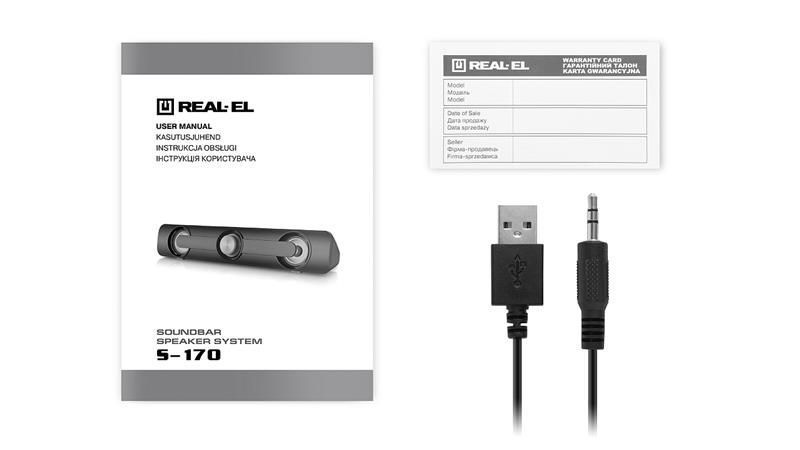 Саундбар Real-El S-170 Black 580332ua фото