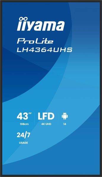 Информационный дисплей Iiyama LH4364UHS-B1AG 592594ua фото