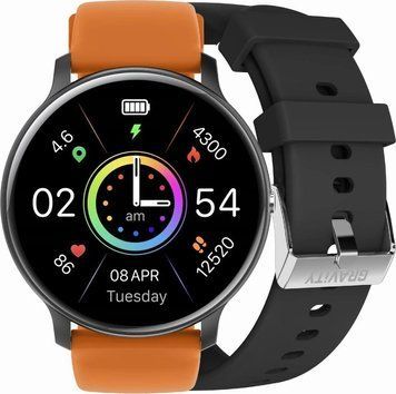 Смарт-годинник Gravity GT1-2 Pro Black/Orange 621737 фото