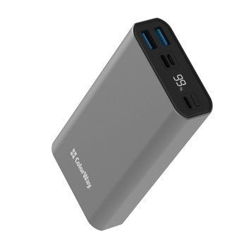 Внешний аккумулятор (павербанк) ColorWay Power Bank 20000 mAh Full Gray (CW-PB200LPH3GR-PDD) 628211ua фото