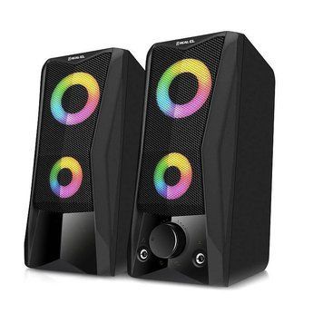 Акустичні колонки Real-El S-107 USB Black (EL121100017) 622562ua фото