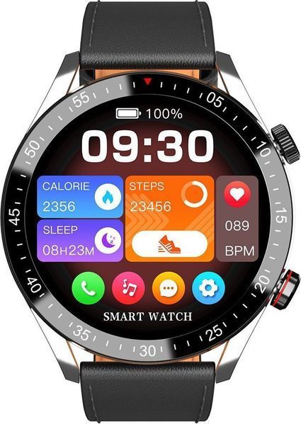 Смарт-годинник Gravity GT4-5 Black/Brown 621787 фото