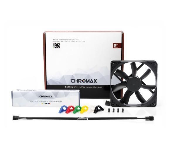 Вентилятор Noctua NF-S12A PWM chromax.black.swap 360391 фото