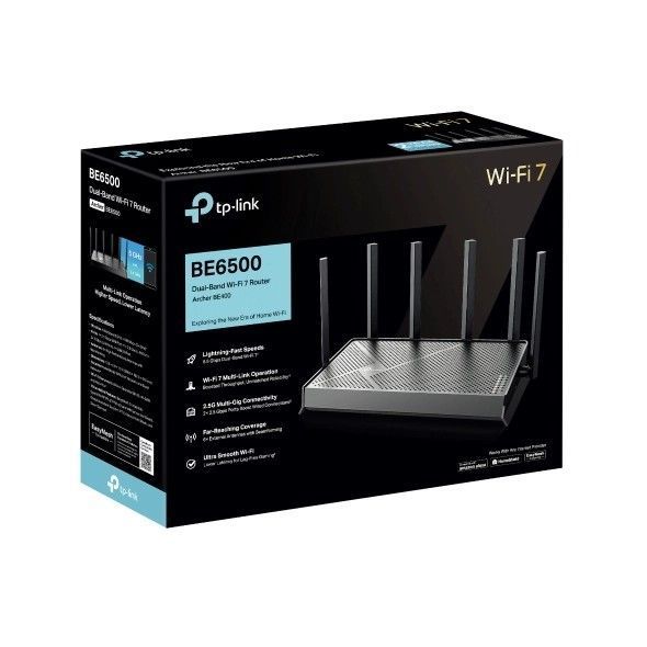 Беспроводной маршрутизатор (роутер) TP-Link Archer BE400 572202ua фото