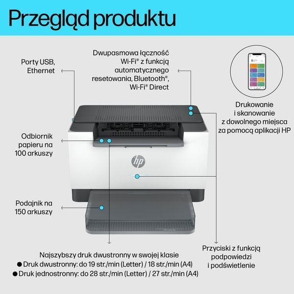 Принтер HP LaserJet M207dw (8J9K9F) 532195 фото